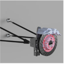 Formula-style race car suspension assembly