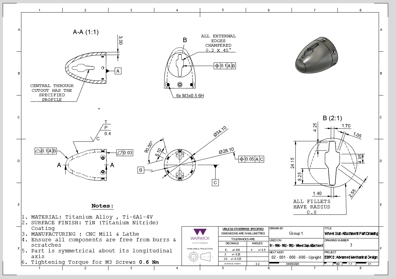 Wheel gun attachment drawing