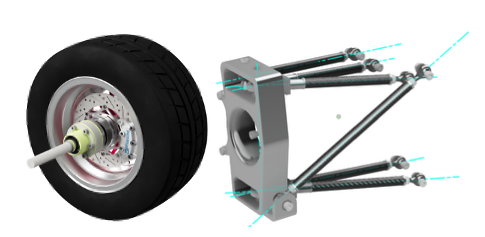 Complete rear suspension and wheel-end assembly