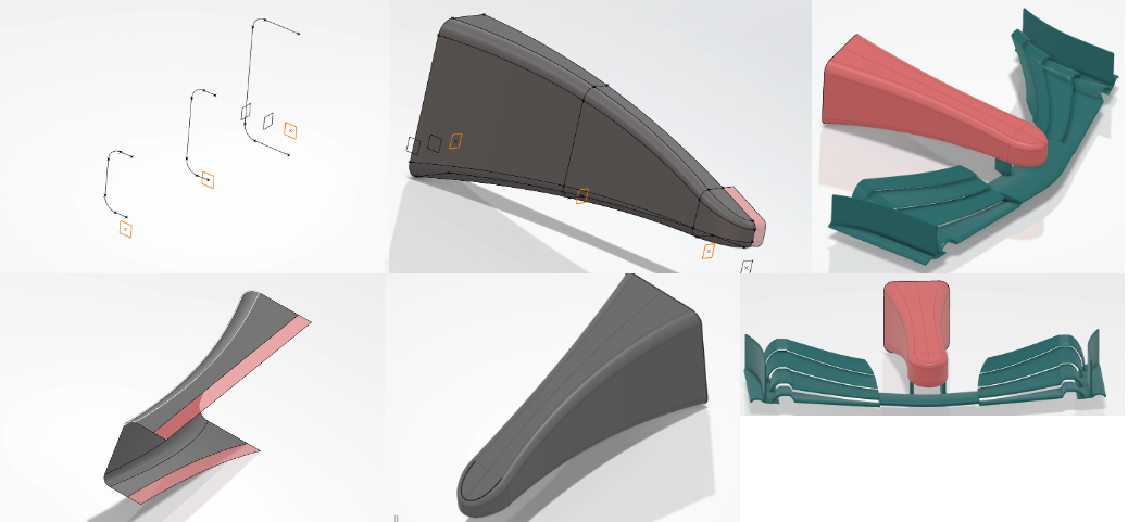 Front wing surfacing development overview
