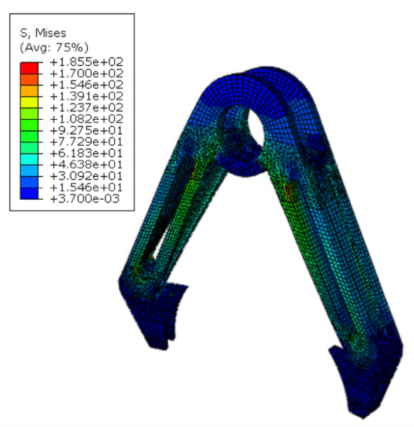 Representative non-linear finite element result