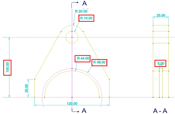 Initial shift fork design and key geometry