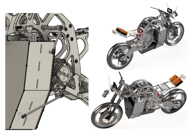 Warwick Moto motorcycle vehicle integration CAD