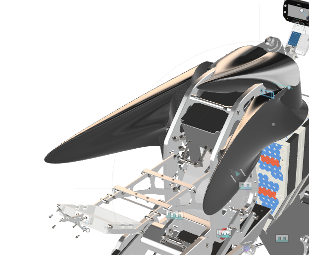 Warwick Moto battery cooling surfacing development